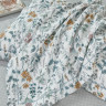 Постельное белье с летним одеялом из сатина ASABELLA Флористика 50х70 (2шт) евро